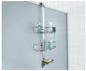 Simplehuman Állítható zuhanyajtó-tartó polcokkal