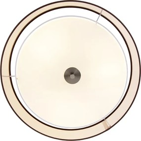 Okos mennyezeti lámpa barna, fehér 50 cm 3-lámpás, 3 Wifi A60-nal - Drum Duo