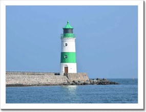 Poszterek keretben 40x30 Világítótorony Tenger