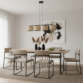 Emibig modern függeszték eco barna fekete emi1654/4