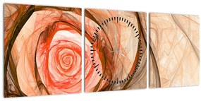 Kép - művészi rózsa (órával) (90x30 cm)
