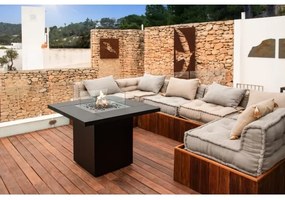 Planika Square Asztal GAS - Kültéri gáz kandalló 79,7x90 cm 10kW