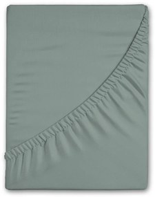 Zöld gumis flanel lepedő 180x200 cm – Good Morning