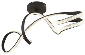 Globo 67341DS - LED Felületre szerelhető csillár SWIRL LED/30W/230V fekete