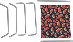 Összecsukható strandnyugágy SAND MELON, színes kivitel