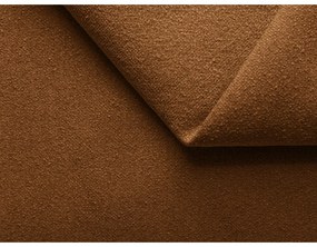 Terrakotta színű kárpitozott ágyneműtartós franciaágy ágyráccsal 180x200 cm Kiana – Makamii