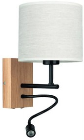 Spot-Light Spot-Light 57291974 - BOHO flexibilis lámpa 1xE27/25W + LED/1W/230V tölgy SP1031