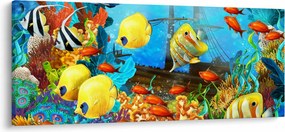 Kép - színes korallzátony (120x50 cm)