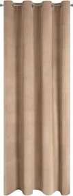 Függöny 140x250 Rosa bézs sötét velúr készre szerelve D91