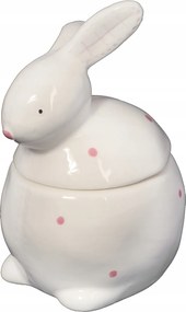 Nyuszi kerámia fehér tároló nyuszi figura