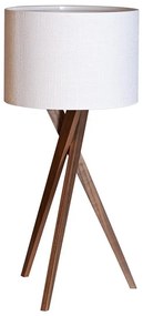 ByRydens 4002720-6003 - Asztali lámpa VEGA 1xE27/8W/230V fehér/dió