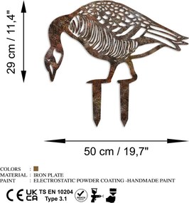 Goose fém kerti dísztárgy, 44×50 cm – TR565TNL1283