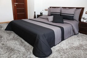 Steppelt szürke fekete ágytakarók Szélesség: 260 cm | Hossz: 240 cm