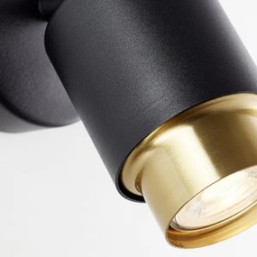 Brilliant - LED fali spotlámpa COVELO 1xGU10/5W/230V fekete/arany