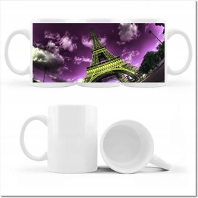 Fotó bögre Lila Eiffel égbolt