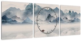 Kép - Kék-hegyi völgy (órával) (90x30 cm)