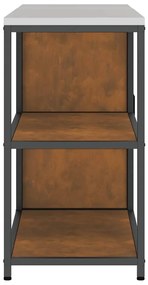 Konyhai Tároló Készlet polcokkal 2 pcs Rozsdás 150 x 50 x 92 cm