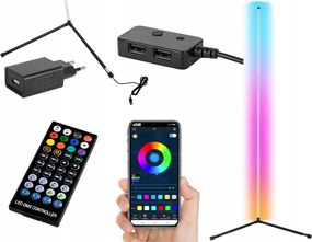 LED-es álló saroklámpa 3D modern világítás hálószobába és nappaliba