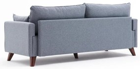 3 személyes kanapé Bella Soft Üçlü Koltuk - Kék