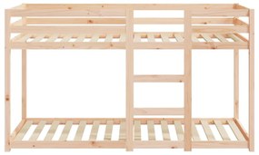 tömör fenyőfa emeletes ágy 75x190 cm