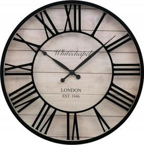 Falióra Fekete Barna 40cm London Fa Hatású Loft Modern