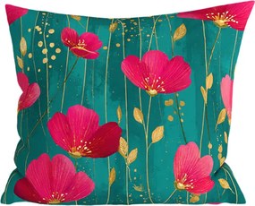 Pamut párnahuzat VIVIDELLE POLY 45x45 cm, zöld