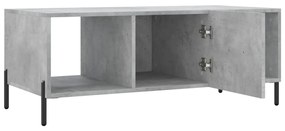 Betonszürke szerelt fa dohányzóasztal 102 x 50 x 40 cm