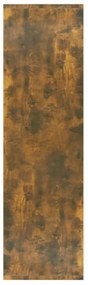 füstös tölgy színű fa könyvszekrény/térelválasztó 80x30x103 cm