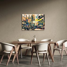 Kép - Festett absztrakció (70x50 cm)