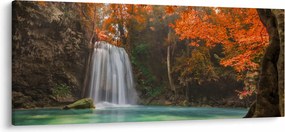 Kép - Vízesés Thaiföldön (120x50 cm)