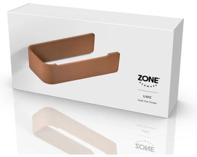 Terrakotta színű fali fém WC-papír tartó Ume – Zone