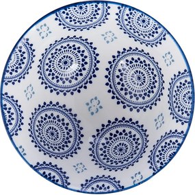 ORNAMENTS tálka 240 ml, zöld-kék