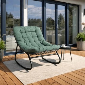 Hintaszék zöld színben AURORA