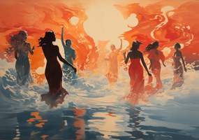 Poszter 66,5x46,5cm Táncos Izzó