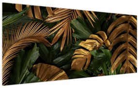 Kép - Arany levelek (120x50 cm)