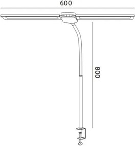 Brilagi - dimmelhető LED-es asztali lámpa USB VARIO LED/14W/5V 3000-6000K fekete