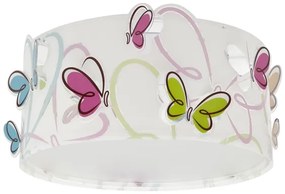 Dalber 62146 - Gyermek mennyezeti lámpa BUTTERFLY 2xE27/60W/230V