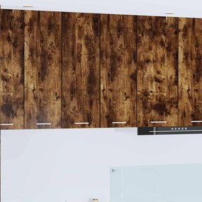 Függő szekrény Riga Füstölt tölgy és fehér 30 x 31 x 80 cm