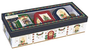 Karácsonyi porcelán bögre ajándék szett díszdobozban Festive Avenue