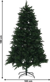 Full 3D Karácsonyfa, zöld,180 cm, CHRISTMAS TYP 11