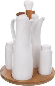 Fűszertartó Szett Só Bors Adagoló Olívaolaj palack Ecet