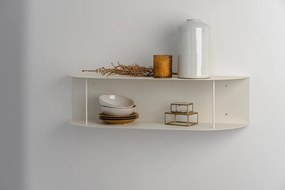 Bézs többszintes fém fali polc 80 cm Lina – noo.ma