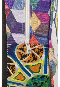 Kék kárpitozott patchwork fotel MOLDE Beliani