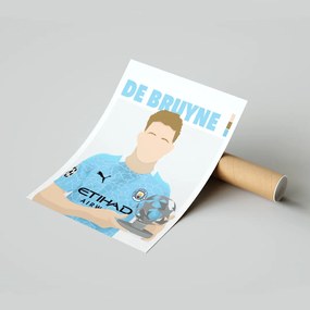 Poszter Kevin De Bruyne Focilabda 30x40 cm Ajándék ötlet