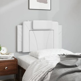 fehér műbőr fejtámla párna Viana 90 cm