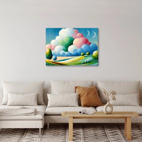 Kép - Tájkép felhővel (70x50 cm)