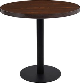 vidaXL sötétbarna MDF bisztróasztal 80 cm