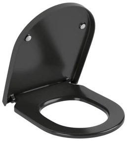 Villeroy & Boch 8M42S1R7 - SoftClose SUBWAY fekete WC-ülőke