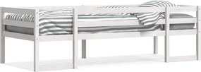 vidaXL fehér tömör fenyőfa ágykeret 75 x 190 cm
