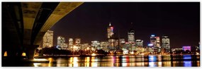 Poszterek 200x66 Éjszakai kép híddal